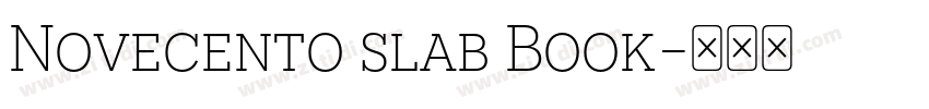 Novecento slab Book字体转换